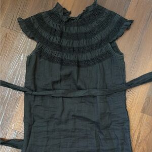 Frame Sheer Black Dress